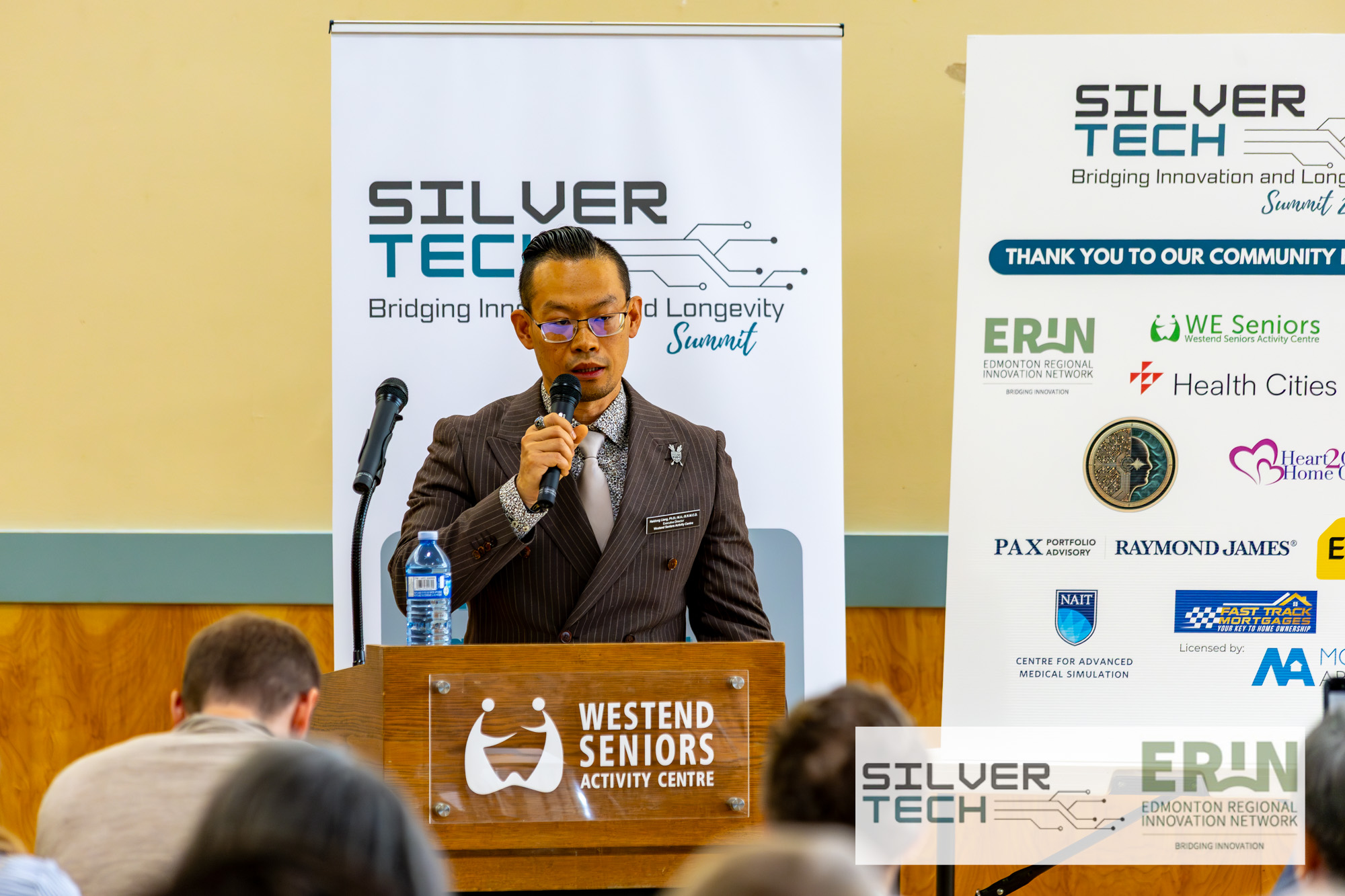 Executive Director addressing the SilverTech Summit audience